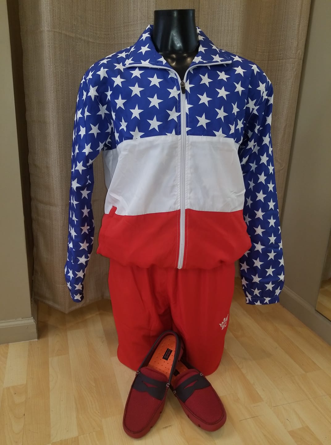 Track suit Red White and Blue