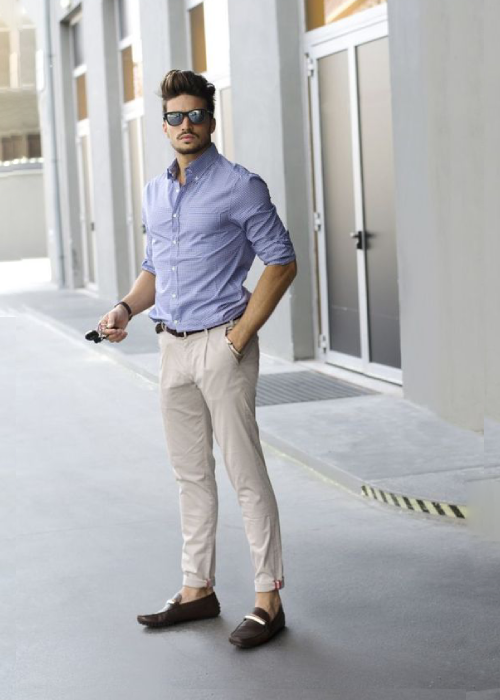 Step Out With a Shirt Plus Trousers Plus Loafers & Move On