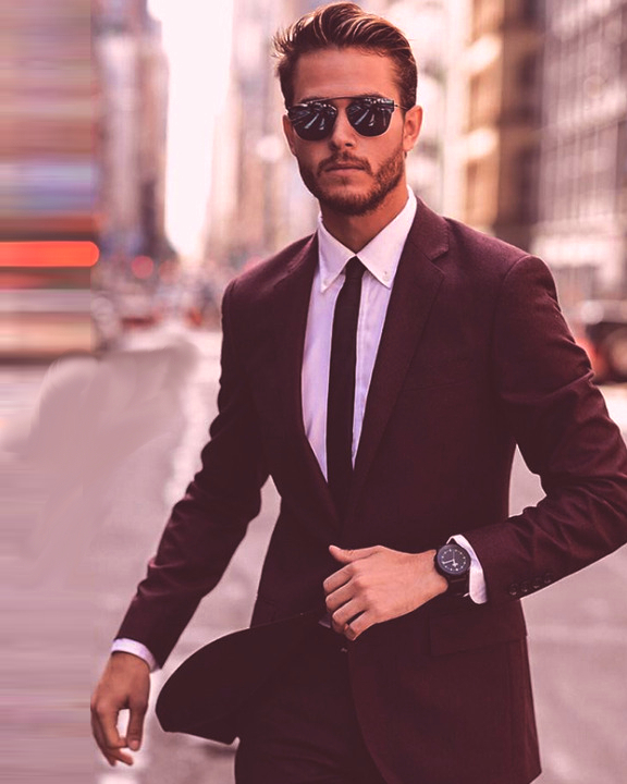 stylish brown suit