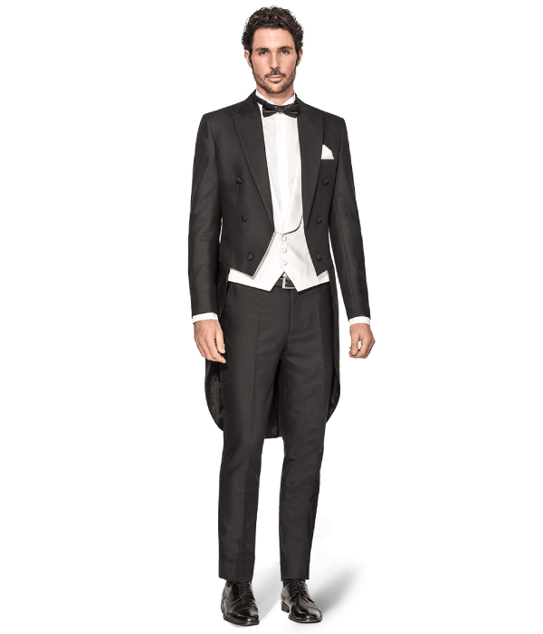 Single-Breasted Tailcoat Wedding Wear
