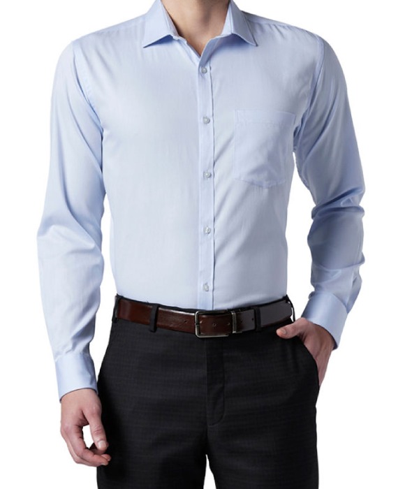 Solid white or blue, perfect for office goers