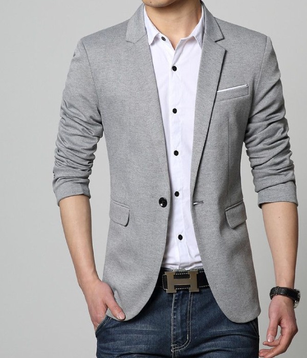 Skinny Fit Casual Blazer For This Friday