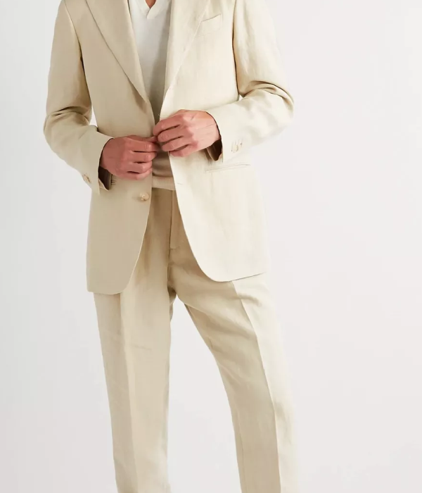 A Perfect Linen Suit For A Summer Wedding