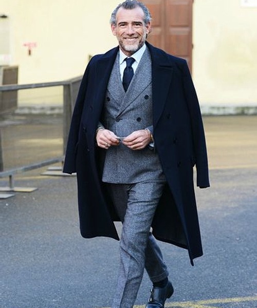 Look Bold By Choosing A Overcoat And A Wool Suit
