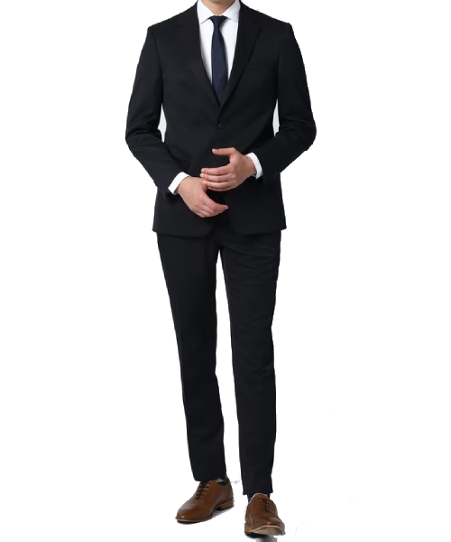 Solid Navy Suit To Create An Impact On Monday