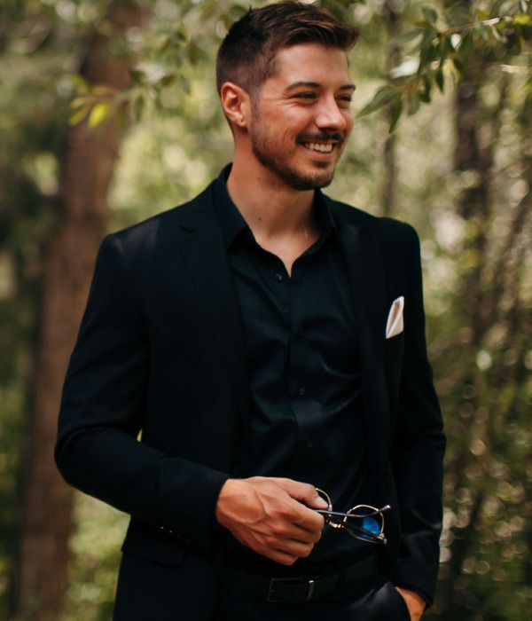 Standalone On Your Big Day By Wearing A Dark Suit