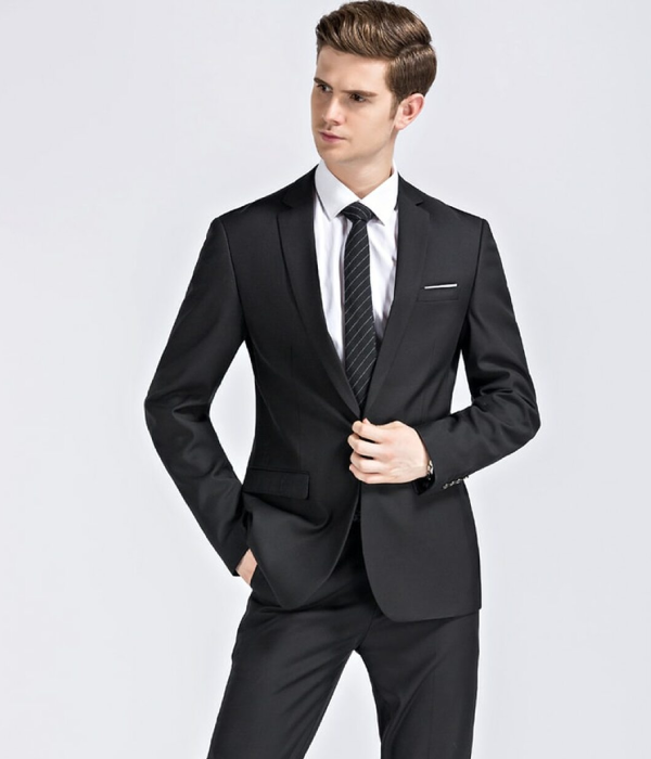 Hit Your Monday With A Bold Black Slimfit Suit