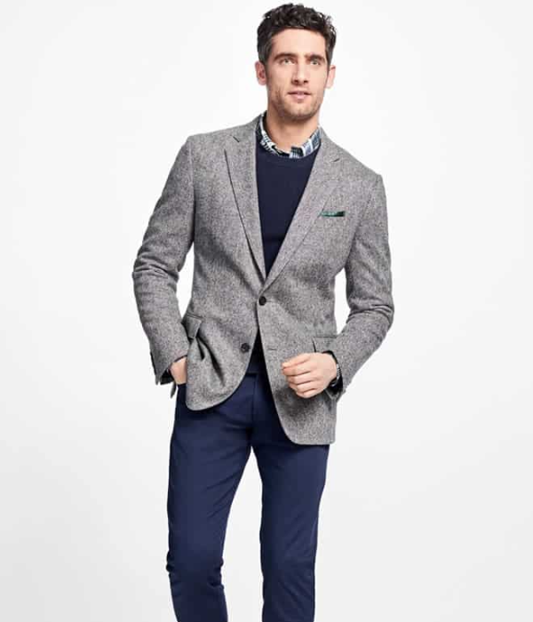 Get Casual By Opting For A Jacket And Dress Pants