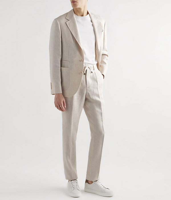 Precision cut, classic tailored suit of old times