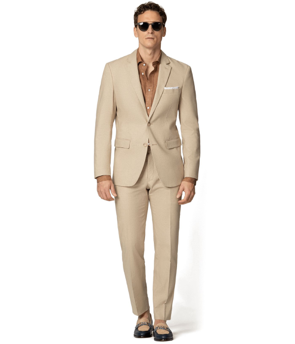 Enjoy The Light And Loose Feel Of This Linen Suit