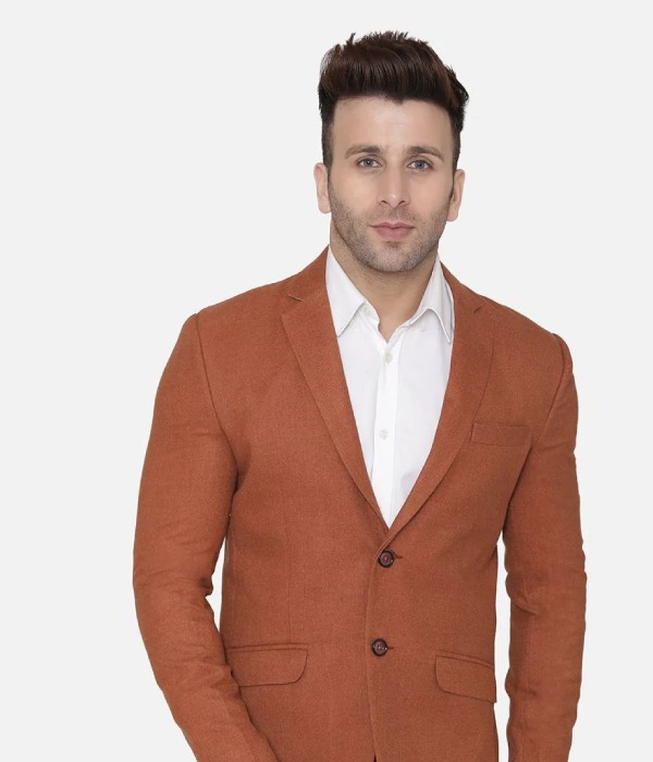 Dark orange on sale blazer mens
