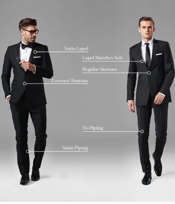 suit vs tuxedo wedding