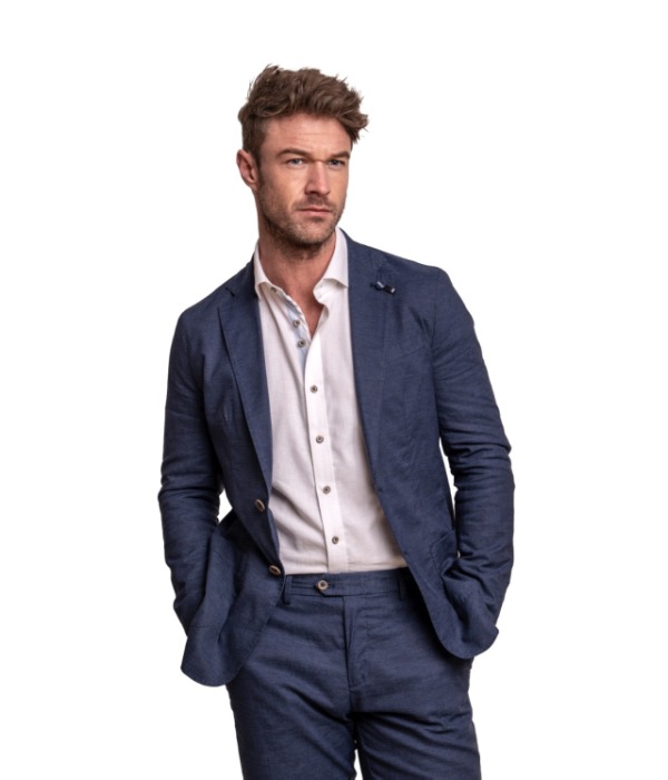 A Summer Semi-casual Business Suit In The Deep Blue!