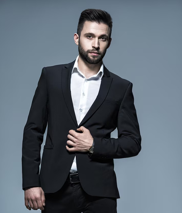 A professional stretch suit for men!