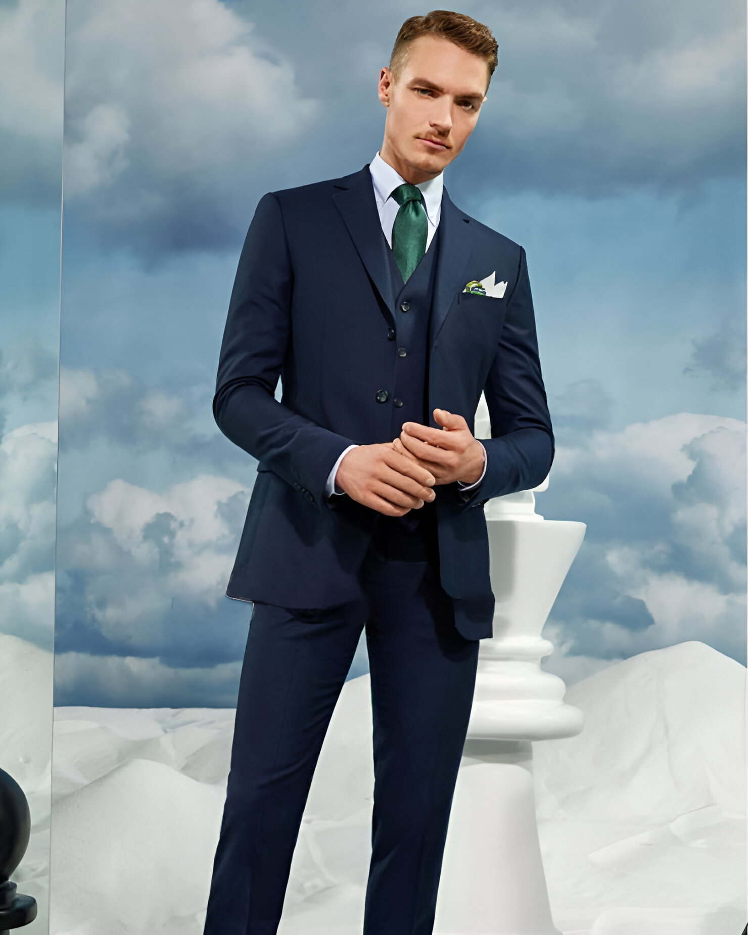 A simple pure woolen formal suit for the upcoming winter! - Bucco ...